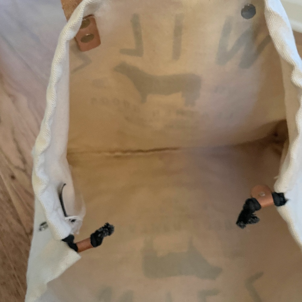 Will Leather Goods canvas drawstring tote - Picture 3 of 3